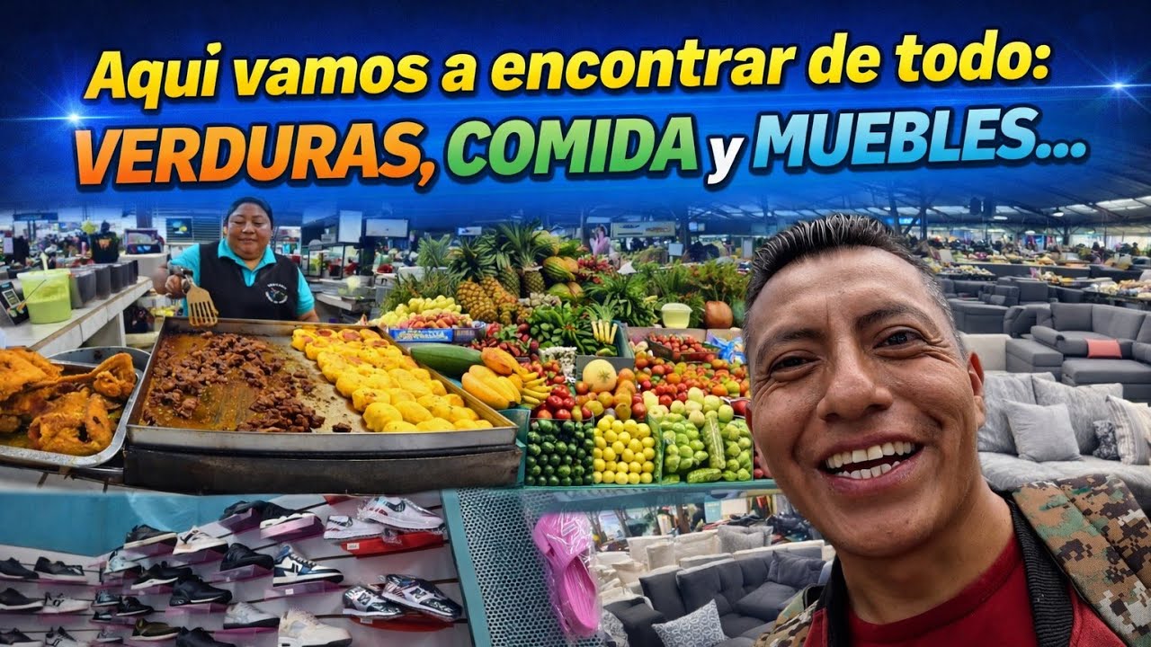 Frutas, carnes, muebles y buena comida en el mercado de Tumbaco El Vloguero 