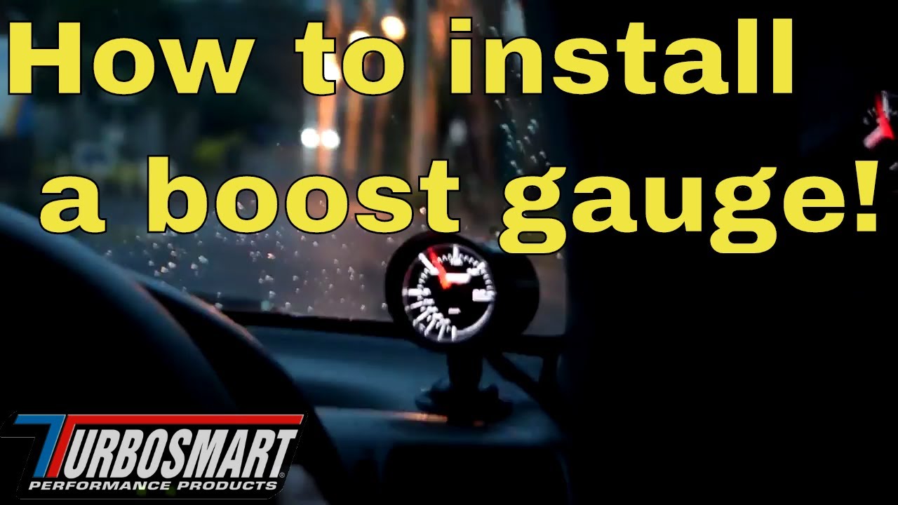 How to install a mechanical boost gauge Toyota glanza Turbosmart