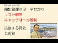 リスト規制、キャッチオール規制に該当する貨物と役務：　経産省の輸出許可・承認対象貨物の概要：輸出管理制度の早わかり。　　（貿易アカデミーの貿易実務講座）