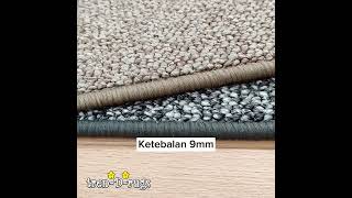 Tren-D-rugs Karpet polos solid alas lantai ruang tamu tidur permadani bulu tebal jumbo minimalis anti slip 200 cm x 300 cm - NMs