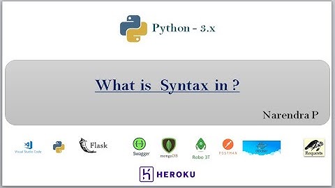 What is Syntax in Programming or Scripting Languages | Simple Python print syntax | Video - 10