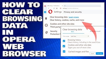 How To Clear Browsing Data in Opera  | Delete Browser History For Opera Web Browser [Guide]