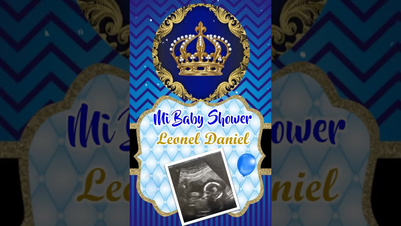 VIDEO Invitacion Baby Shower Corona invitaciones de cumpleaños
