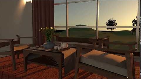 3D modeling living room