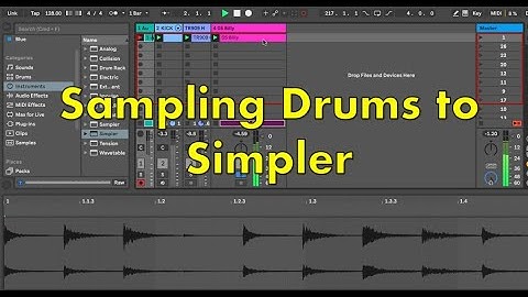 Sampling Drums to Simpler in Ableton Live