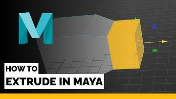 Maya Tutorial - How to Extrude Faces and Edges