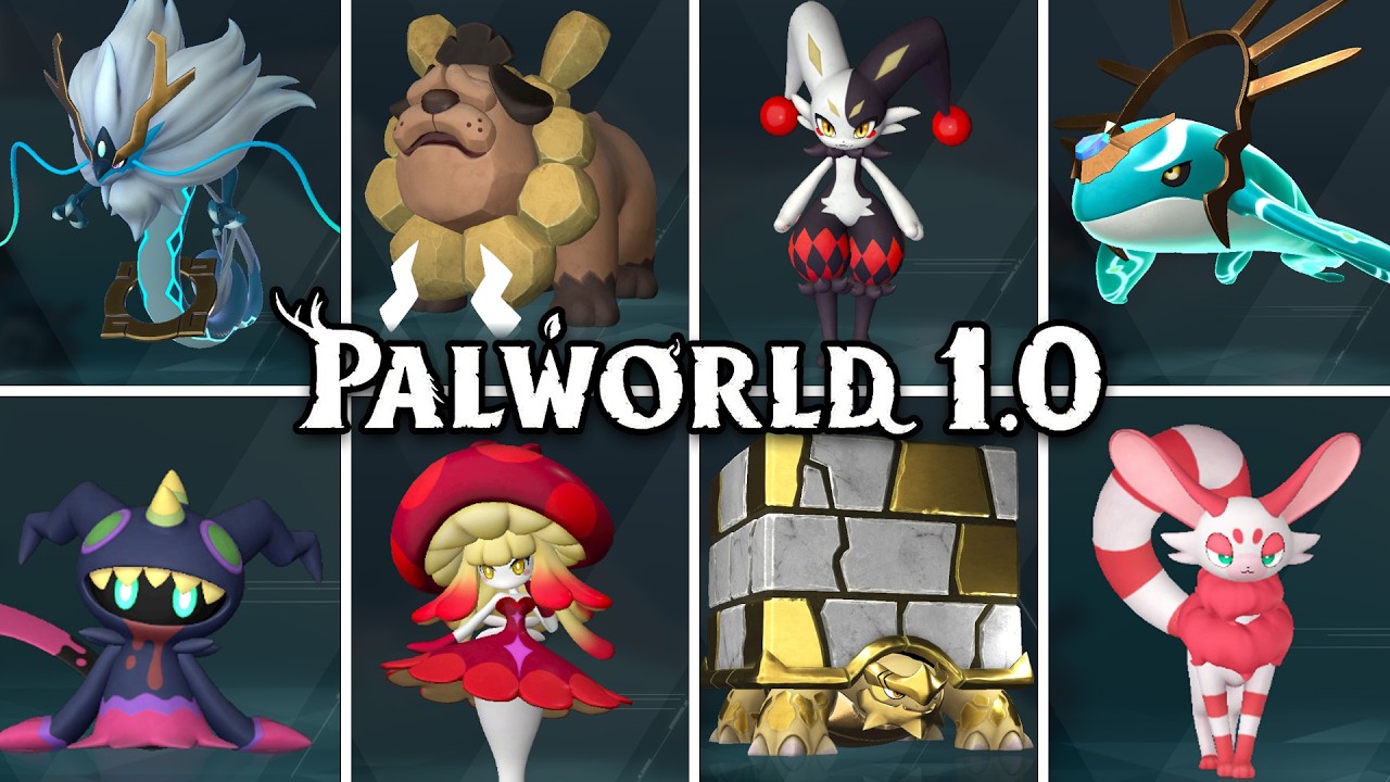 Palworld 1.0 - ALL 73 NEW Pals & Where To Find Them - YouTube