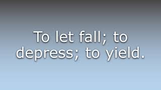 What does Demit mean? Information