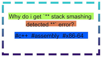 Why do i get `** stack smashing detected **` error?