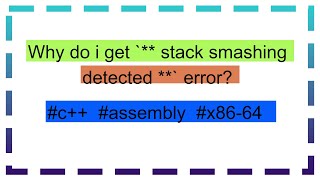 Why do i get `** stack smashing detected **` error