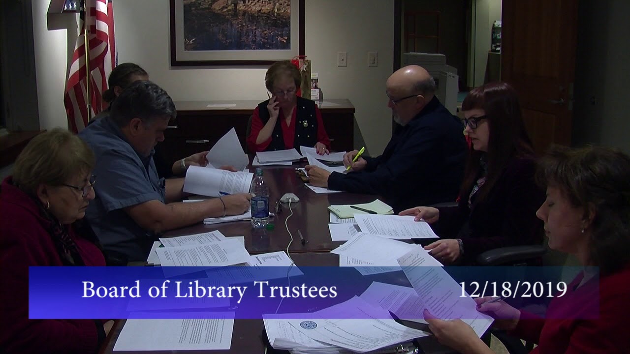 Board of Library Trustees, December 18, 2019 - YouTube