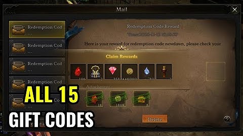 MU NEW DAWN | ALL 15 GIFT CODES