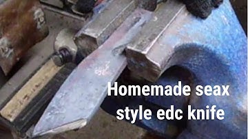 How to forge a small edc seax style knife