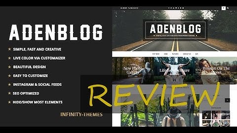 Aden Review - Responsive WordPress Theme for Bloggers