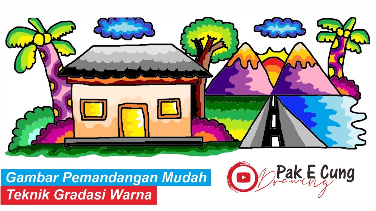 Cara Mewarnai Rumah Dengan Crayon