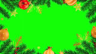 Christmas background video Christmas Frame green screen