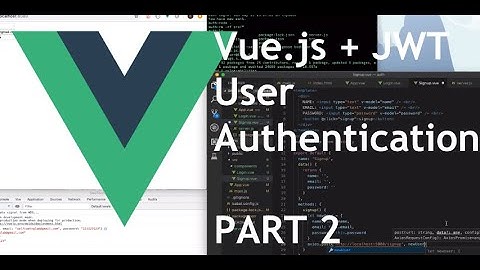 User Authentication with Vue.js + JWT (express.js & mongodb BACKEND) PART 2