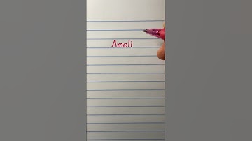 Amelia name🌸in neat print & cursivewriting for beginners/For Amelia  #name #amelia  #shorts #viral