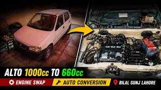 Alto 1000cc to 660cc Engine Swap [Part 1]   Auto Conversion K6A | Cost Breakdown! Bilal Ganj Lahore