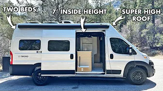 The Only Super High Roof Class B RV in U.S. | Noovo Plus LB ProMaster Camper Van Tour