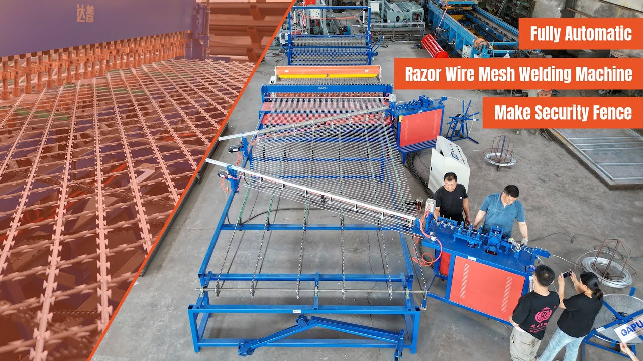 Welded Razor Wire Machine Razor Wire Mesh Welding Machine (make Security Fence) | DAPU Machinery ...