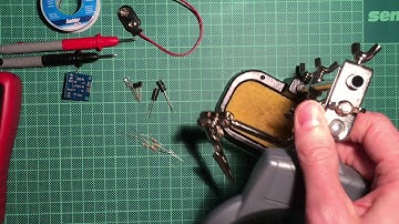 Assembling a DIY solder blinking LED circuit