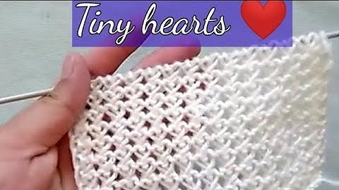 Super easy💯☑️ two rows repeat Tiny Heart ❤️ Knitting pattern for shawl,girls top, jacket. #handmade