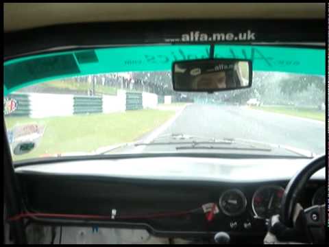 Cadwell Park Onboard - Alfa vs Lotus Elans Part2