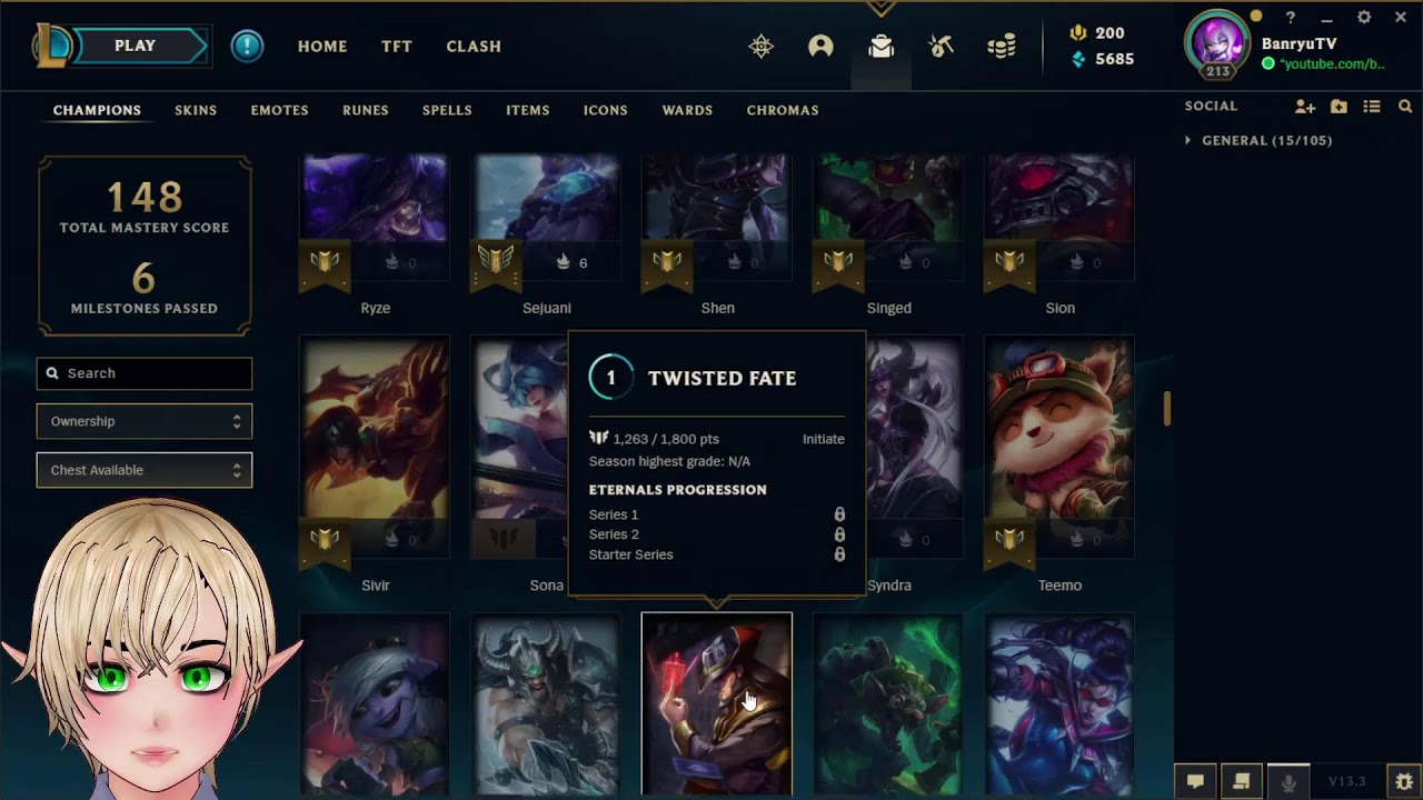 Vtuber New Ahri ASU Star Guardian League of legends ranked