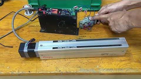 EZ Limo Linear stage actuator ballscrew and stepping drive, testing.