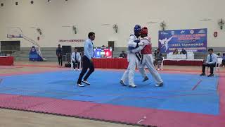 ASHISH MUWAL (RED) PRITHVI (BLUE) FINAL FIGHT || NORTH ZONE CLUB CHAMIONSHIP || INDIA TAEKWONDO