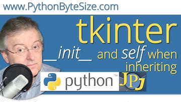 The need for the __init__  method and self parameter when inheriting with tkinter