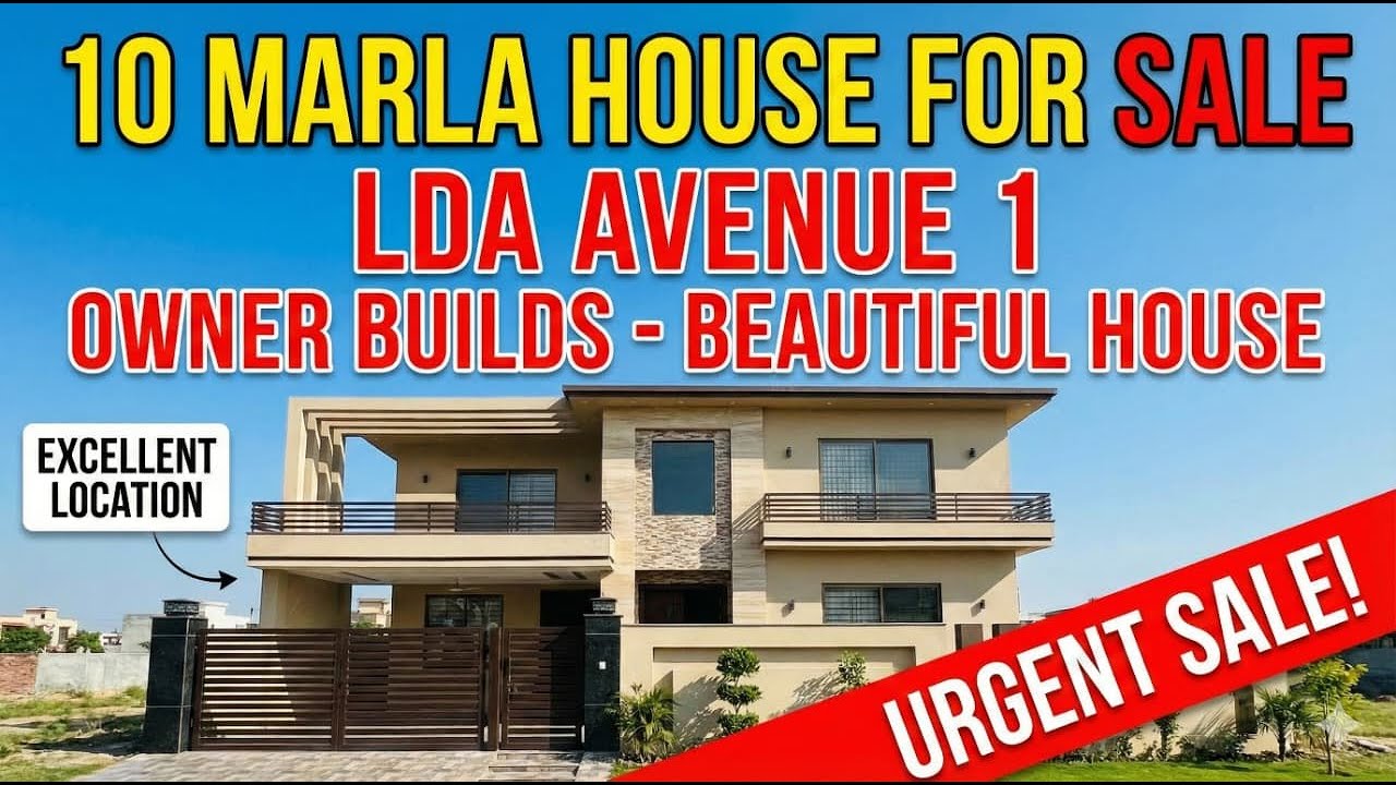 10 Marla Owner Built House For Sale in LDA Avenue 1 Lahore | C Block | 3.30 Crore