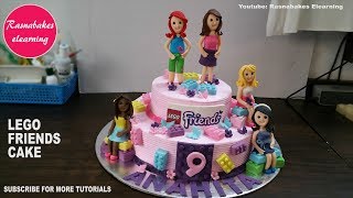 LEGO FRIENDS 19cm Edible Icing Image Birthday Party Cake Topper Decoration #1 LEGO FRIENDS 19cm Edible Icing Image Birthday Party Cake Topper Decoration #1