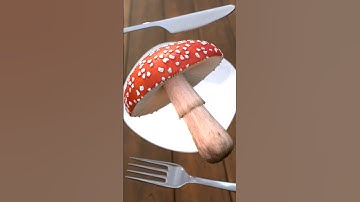 3D Modeling A Mushroom, Comment What I Should Model Next! p.5 #3dart #blender3d #render