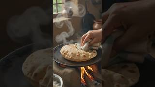 Rainy Morning Village Breakfast🌧️| Homemade Chapathi & Potato Curry | Ghibli Style ASMR #animation