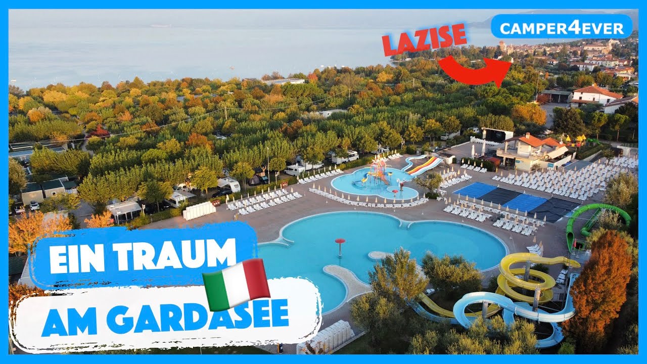 Traumhaftes Wetter im Herbst - Camping Spiaggia D´oro in Lazise am Gardasee I Aqua-Park und Fitness