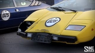Crashed Lamborghini Countach Lp400 On The 50Th Anniversary Grand Giro