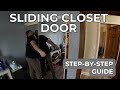 Howto install sliding closet door  colonial elegance mirrored closet door  stepbystep guide
