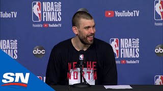 Marc Gasol Talks About Playing In His First Ever NBA Finals Game | Full Podium
