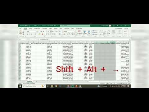 Shortcut method to Hide or Group Rows and Columns in Excel