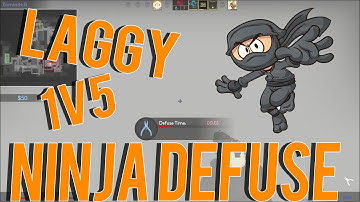 Crazy Laggy Ninja Defuse + Reactions! - CS:GO Highlight!