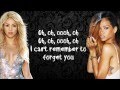 Shakira - Can't Remember To Forget You [Karaoke / Instrumental] feat. Rihanna with lyrics