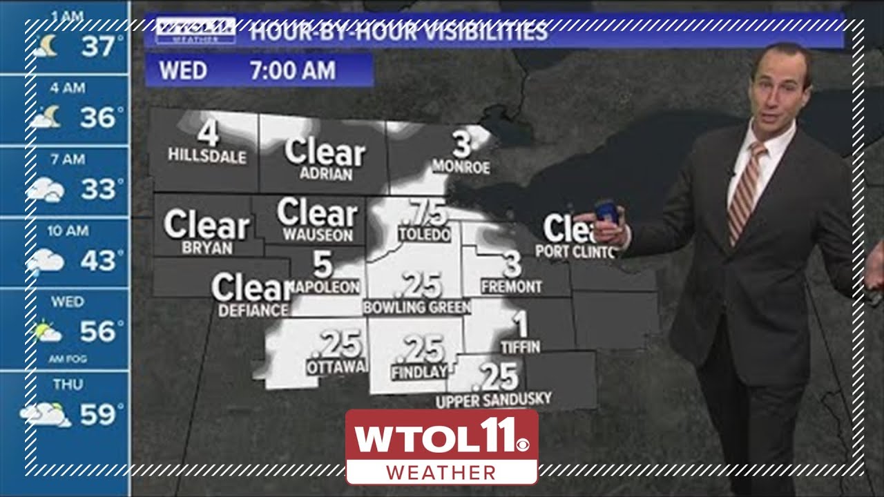 Patchy and dense fog Wednesday morning; highs in 50s | WTOL 11 Weather ...