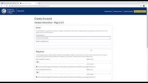 NEW How to create an openCCC account