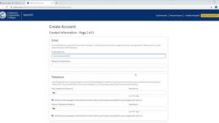 NEW How to create an openCCC account