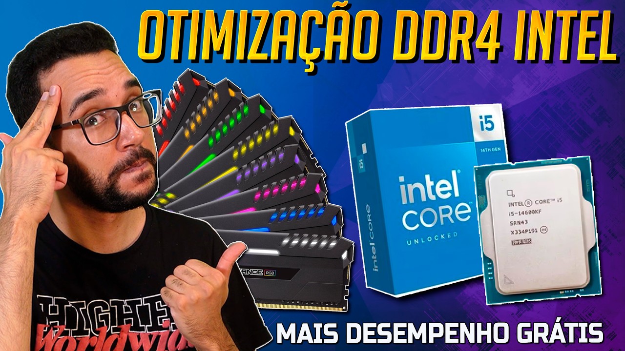 DESEMPENHO GRÁTIS! Guia OTIMIZAÇÃO memória DDR4 INTEL!