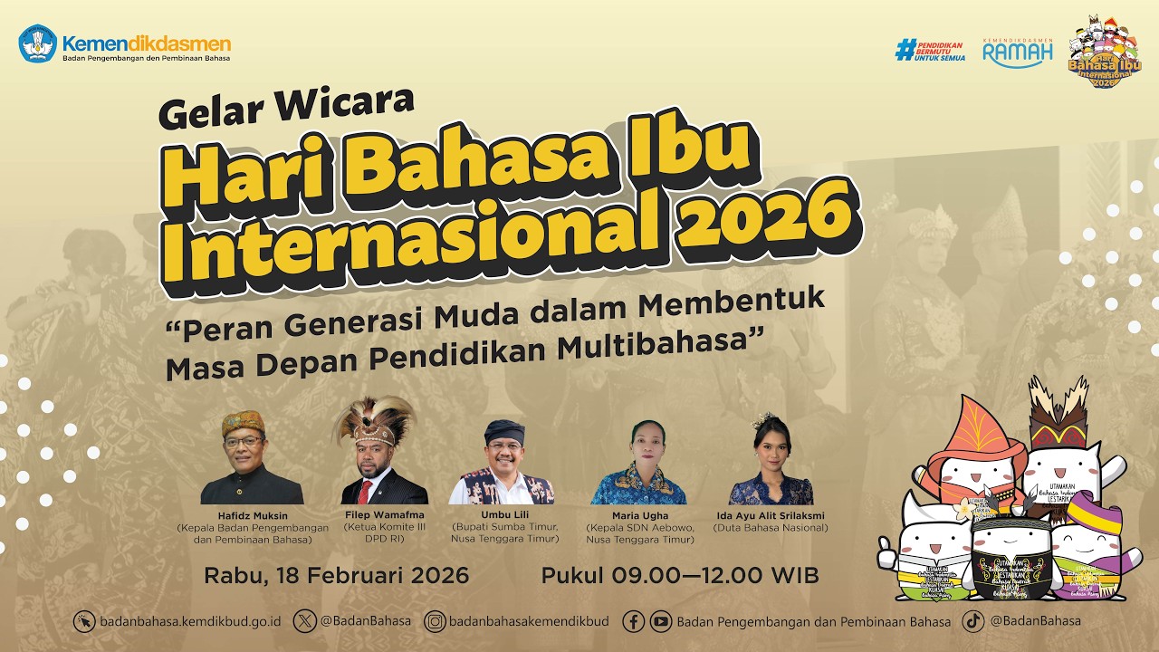 Gelar Wicara Hari Bahasa Ibu Internasional 2026