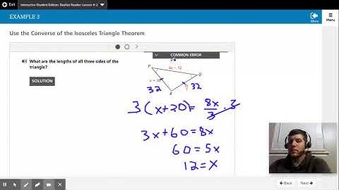 4.2 Example 3: Use the Converse of the Isosceles Triangle Theorem
