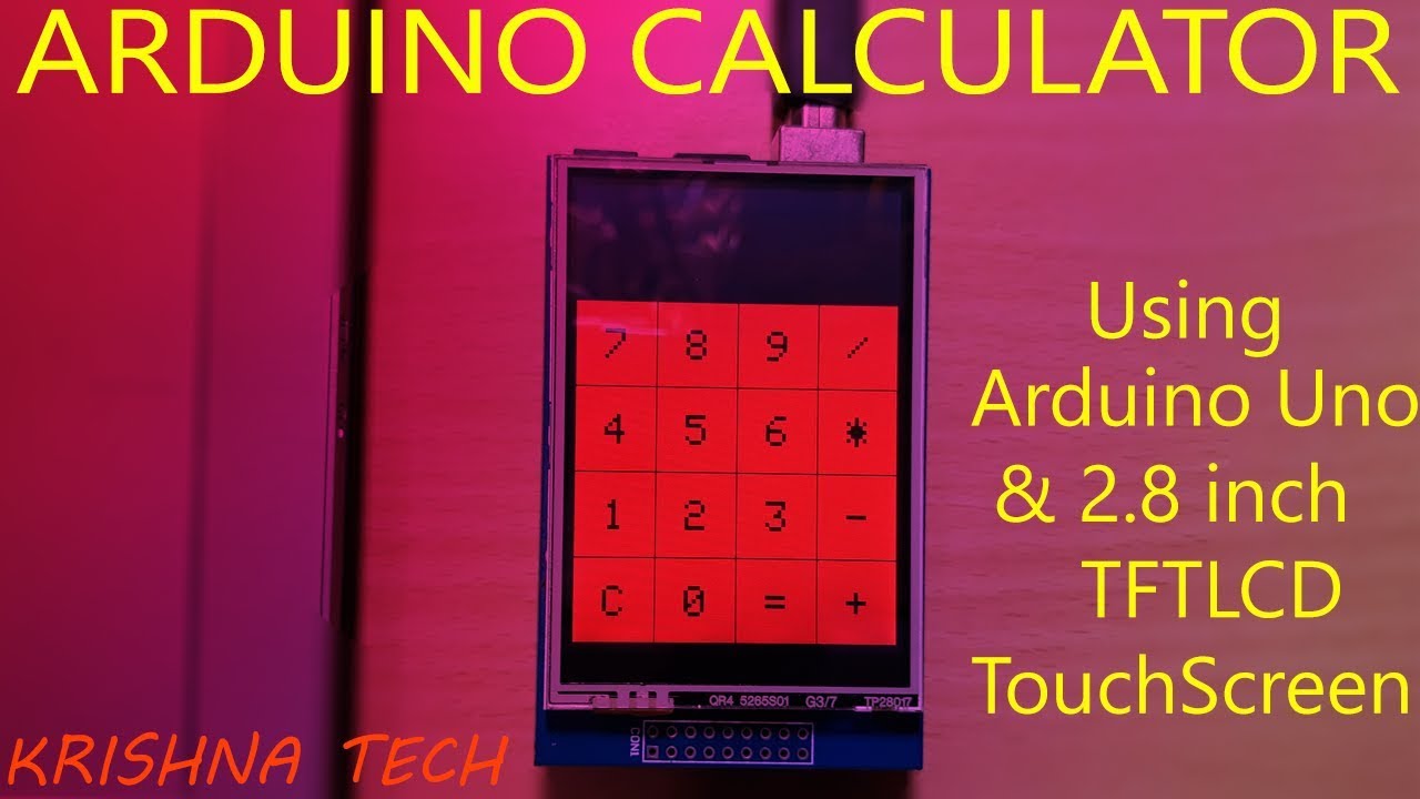 Arduino Calculator Using 2.8